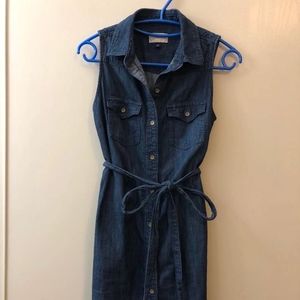 Blue jeans worn dress